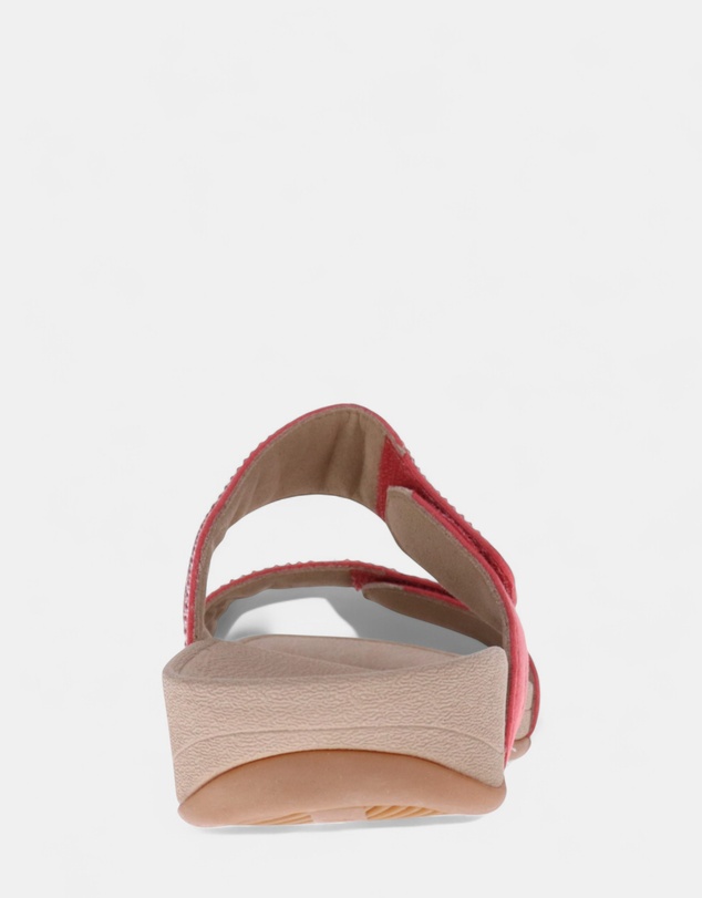 Mia Vita - Avoca Slide - Coral Rhinestone