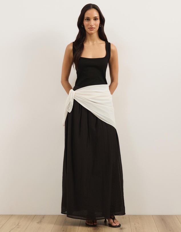 Atmos&Here - Sammie Maxi Skirt With Detachable Scarf