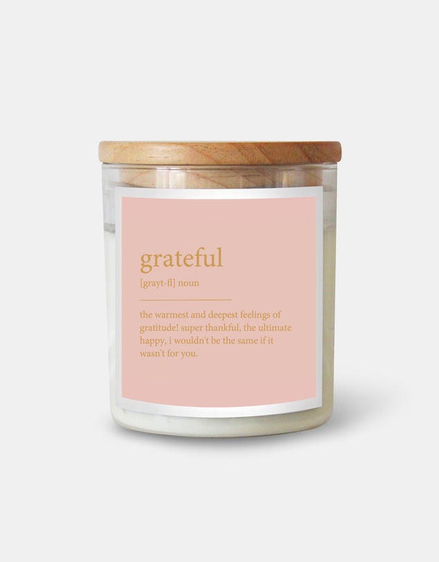 The Commonfolk Collective - Grateful ~ Goldie Dictionary Meaning Candle