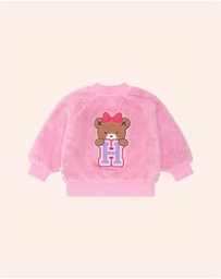 Huxbaby - Varsity Huxette Fur Jacket - Babies-Kids