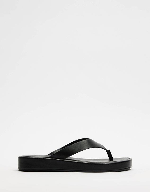AERE - Leather Platform Thongs