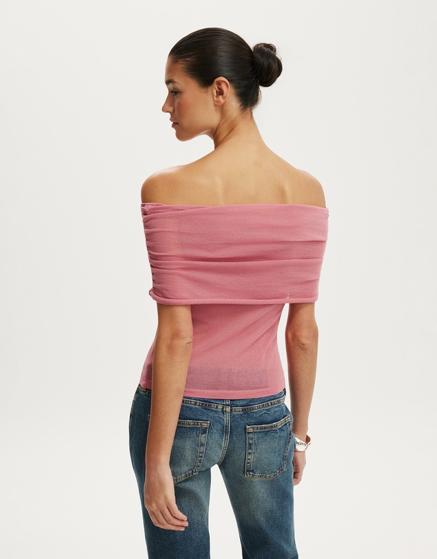 Cotton On - Sheer Off Shoulder Knit
