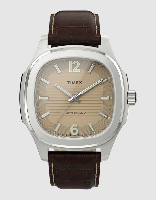 TIMEX - Marquee 41mm Natural Leather Strap Watch