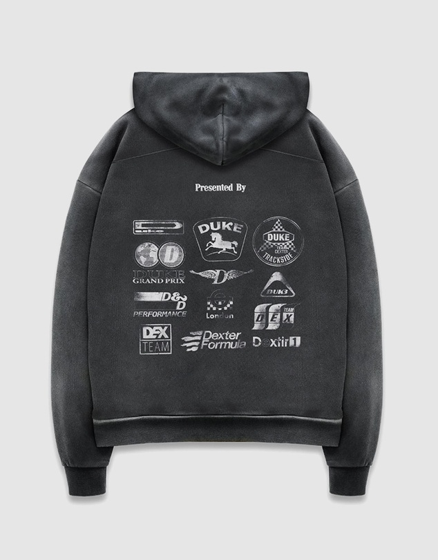 Duke + Dexter - DR Sponsors Washed Grey Hoodie