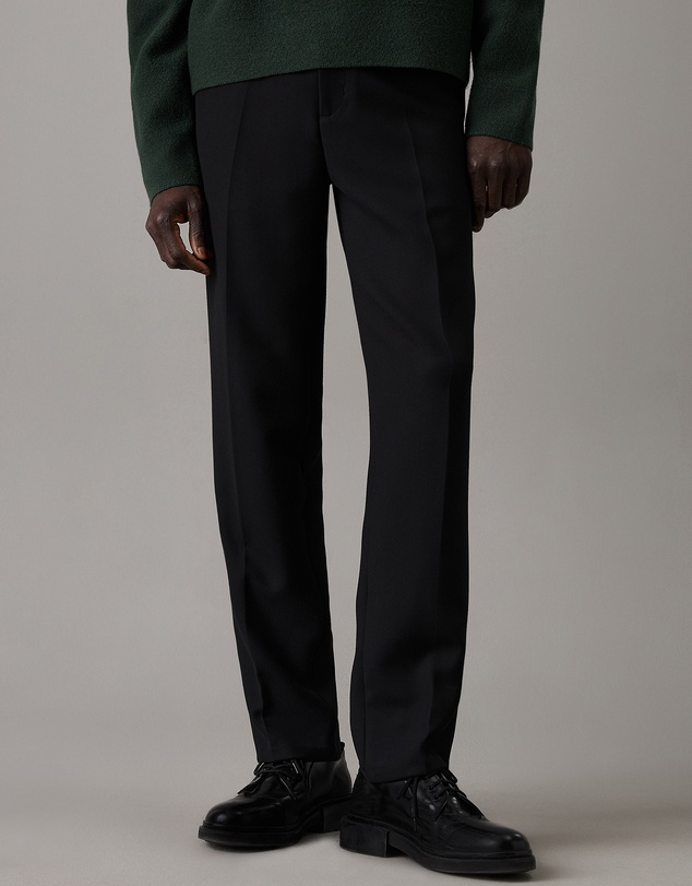 Calvin Klein - Tapered Knit Pleated Trousers