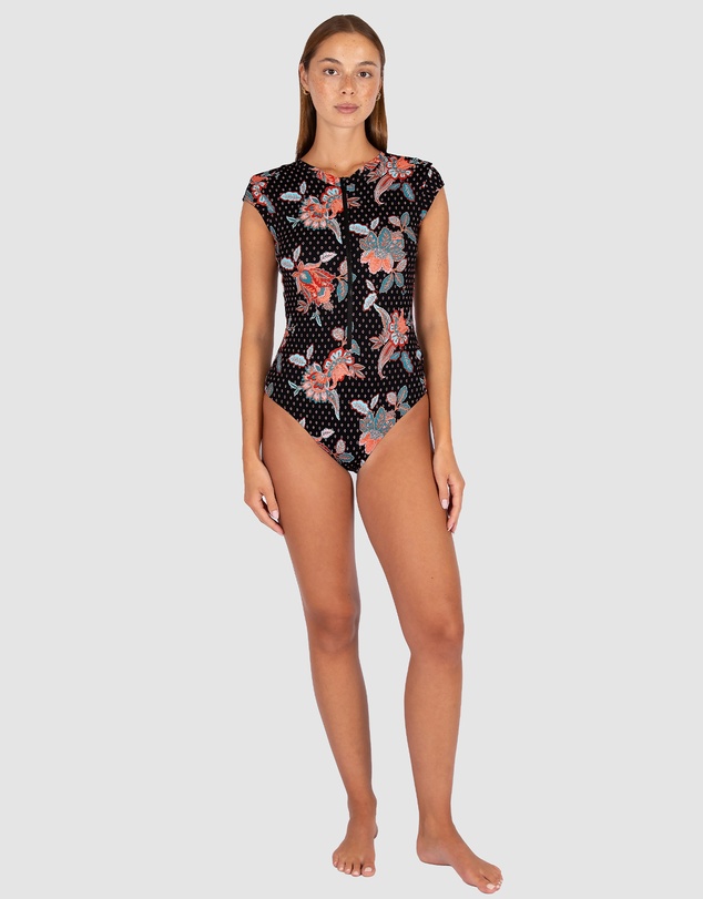Baku Swimwear - Spice Temple Zip Front Surfsuit Swimwear