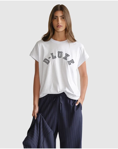 Decjuba - D-Luxe Crosshatch Halfmoon Tee