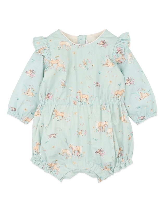 Bebe by Minihaha - Winnie LS Woven Romper - Babies