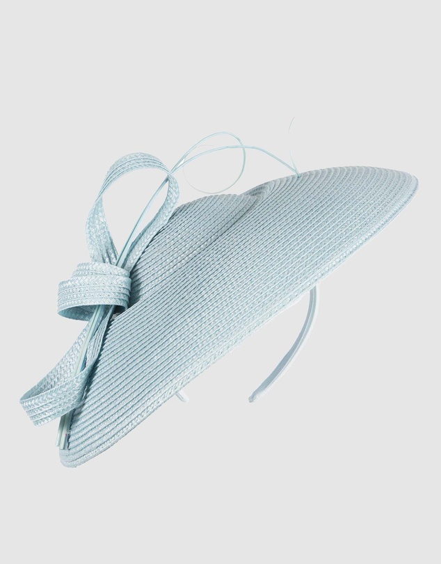 Max Alexander - Saucer Blue Racing Fascinator Hat