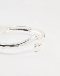 Lovisa - Silver Plated Open Hinge Wrapped Bracelet