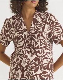Zerafima - The Oasis Linen Short Sleeve Shirt