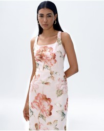 JUSTIN TONG - Ellaire Beaded Midi Dress
