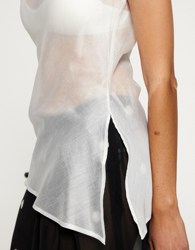 Lover - Layla Asymmetric Sheer Top