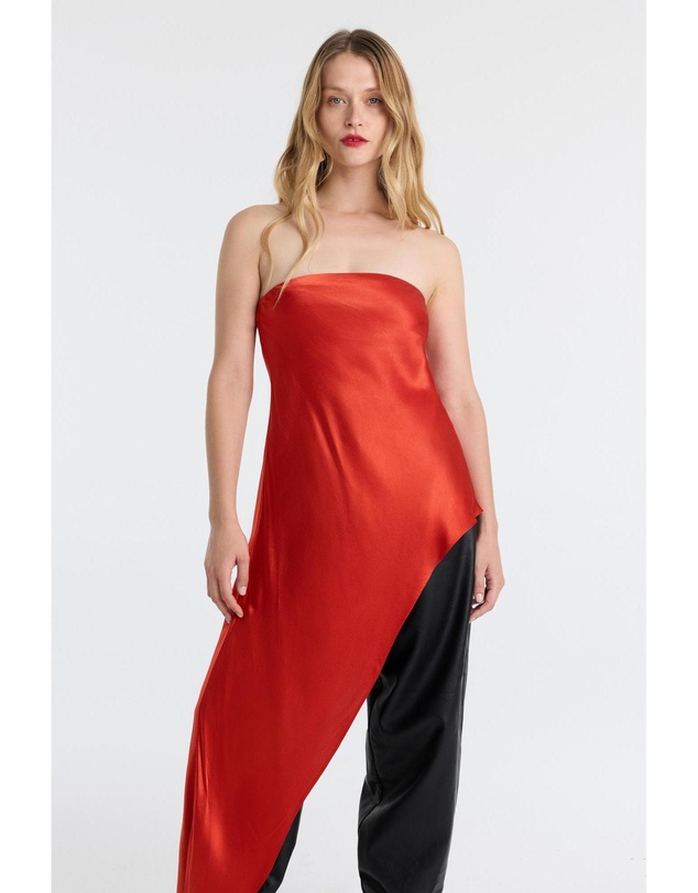 Bardot - Alita Strapless Satin Tunic
