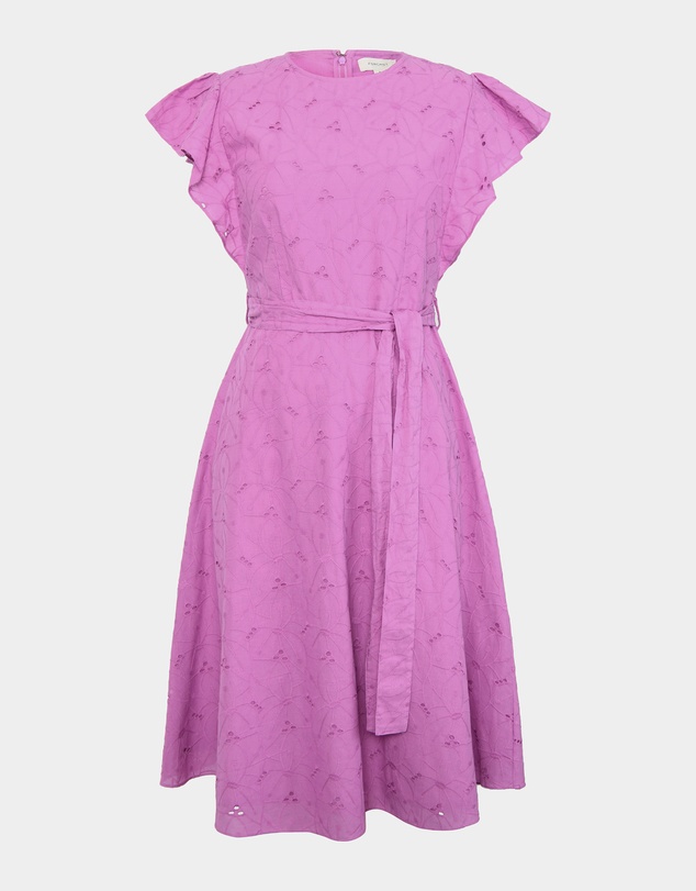 Forcast - Kavya Tie-Waist Cotton Dress