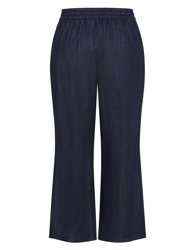 City Chic - Plus size Alissa Side Stripe Denim Pant - dark wash