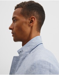 Country Road - Regular Fit Linen Chambray Jacket
