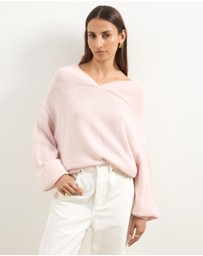 Atmos&Here - Kalli V-Neck Knit Jumper