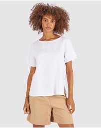 CAMIXA - Teena Linen T-shirt Top