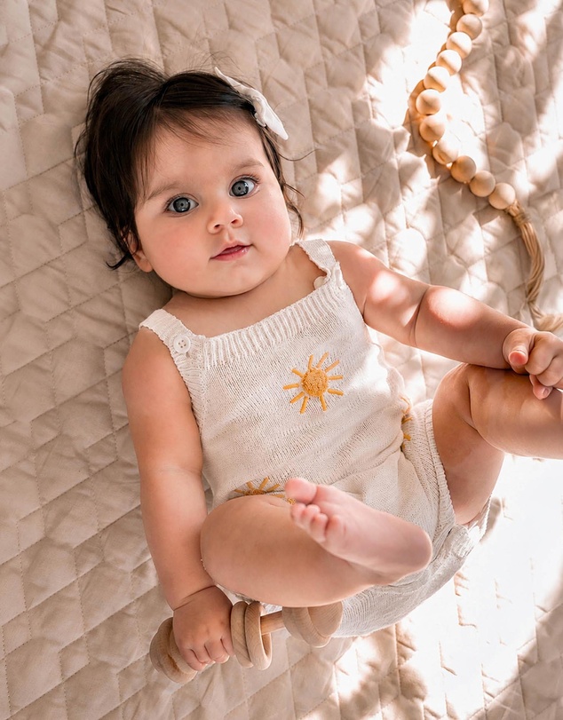 Bebe by Minihaha - Scout Organic Knit Sun Overalls - Babies