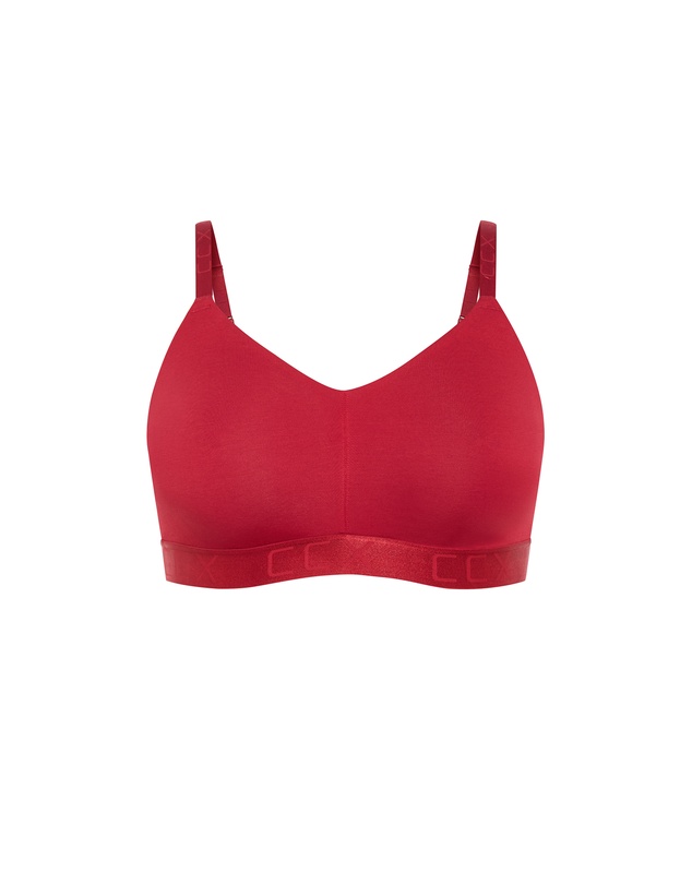 City Chic - Plus size Signature CCX Wireless Bra - shiraz