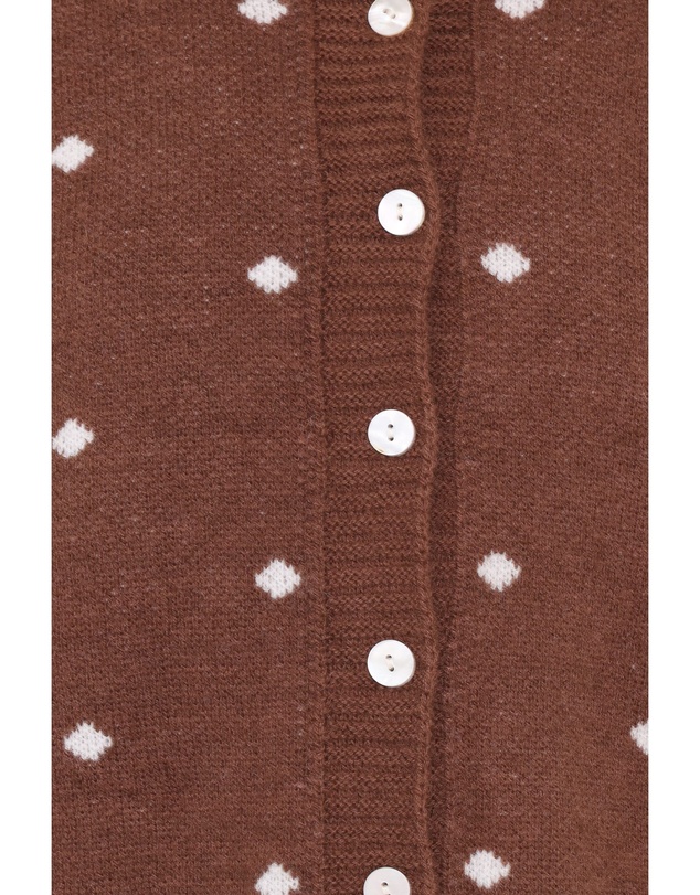 Petal & Pup - Karia Polka Dot Cardigan - Brown