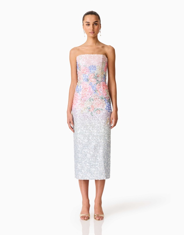 Elliatt - Lurea Strapless Midi Dress