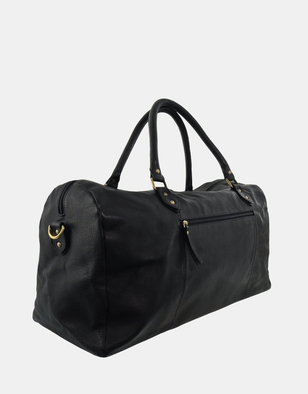 Pierre Cardin - Pierre Cardin Smooth Leather Overnight Bag