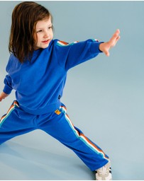 Rock Your Kid - Cosmic Powers Terry Track Pants in Navy