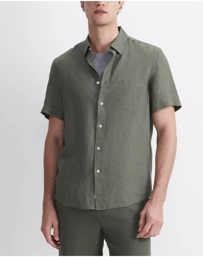 Sportscraft - Short Sleeve Delave Linen Shirt