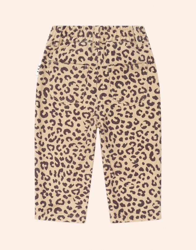 Huxbaby - Leopard Print Denim Jeans - Babies