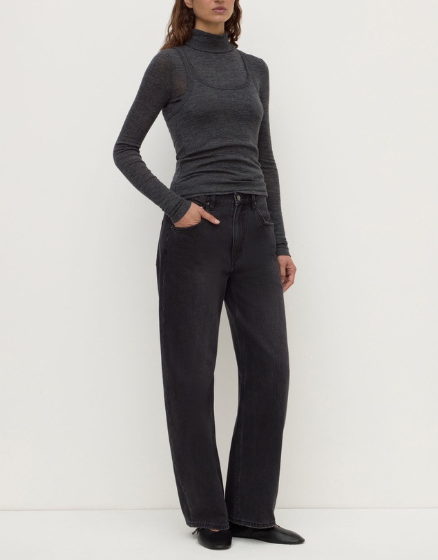 Assembly Label - Nora Merino Wool Layered Turtleneck Top