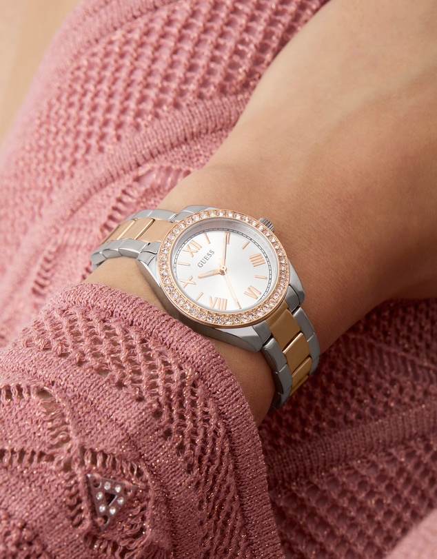 GUESS - Guess Ladies 2-Tone 30mm Analogue Watch