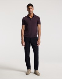 Calibre - Merino Wool Polo Currant