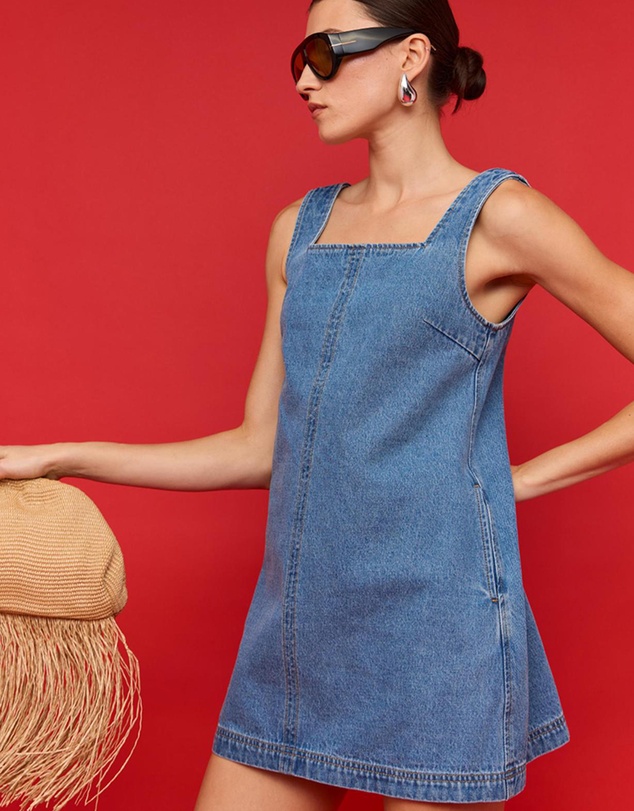 Staple the Label - Cassia Denim Mini Dress