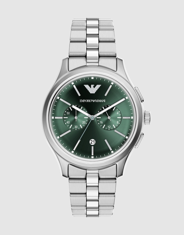 Emporio Armani - Silver Tone Chronograph Watch