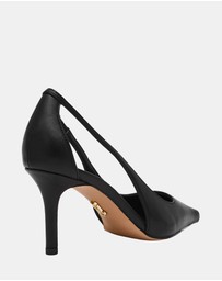 Steve Madden - Altra Black Leather Heels