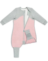 Love to Dream - Sleep Suit 1.0 TOG Long Sleeve Organic Cotton in Dusty Pink