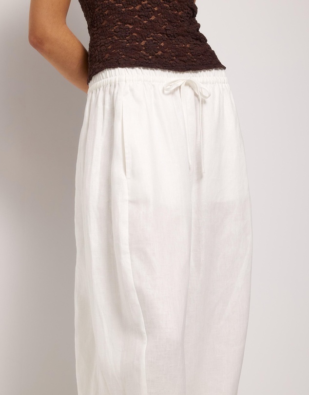 AERE - Bay Linen Barrel Leg Pants