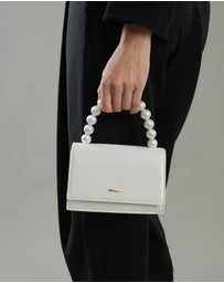 Morgan & Taylor - Melanie Top Handle Bag in White