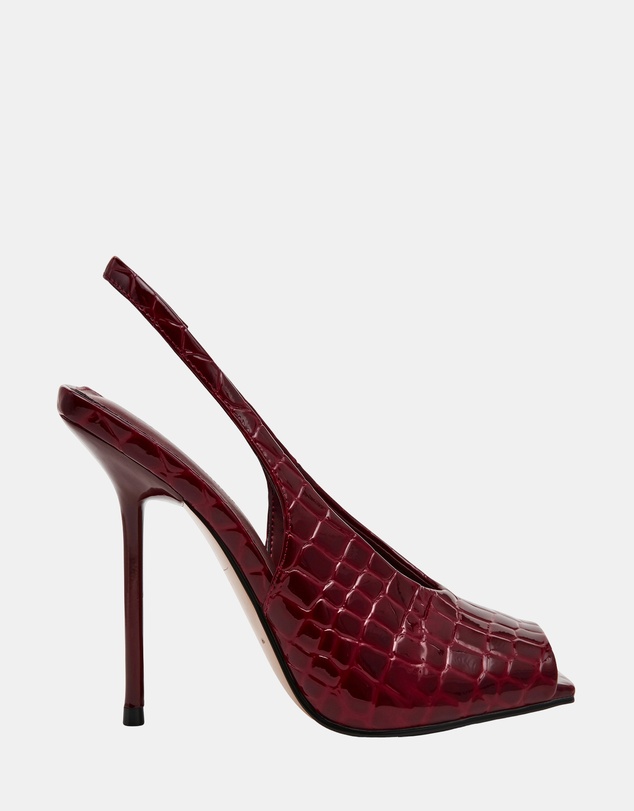 Steve Madden - Lucian Wine Croco Heels