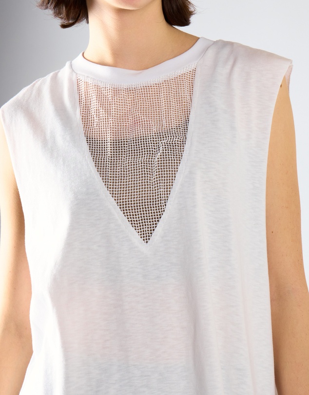 Glamorous - Mesh Insert Sleeveless Top