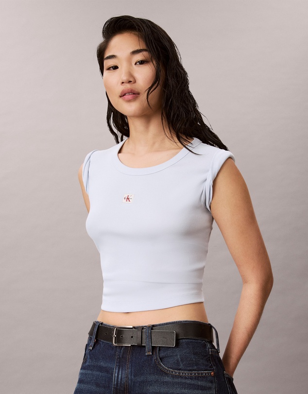 Calvin Klein Jeans - Woven Monogram Logo Slim T-Shirt