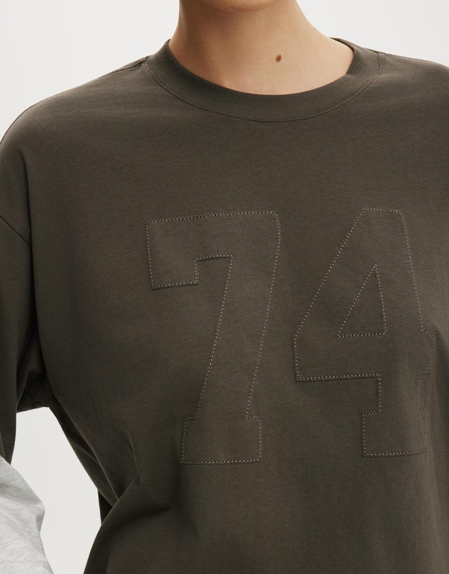 Cotton On - The Double Oversized Graphic Tee
