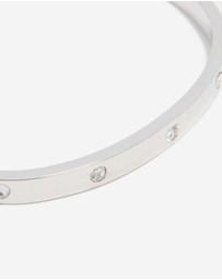 Lovisa - Waterproof Stainless Steel Diamante Hinged Bangle