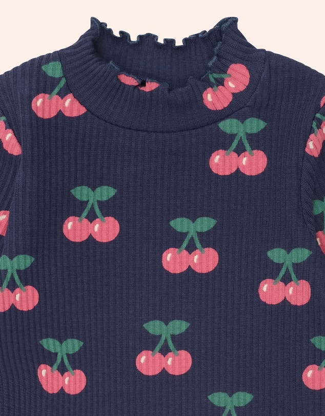 Huxbaby - Very Cherry Rib Skivvy Top - Babies