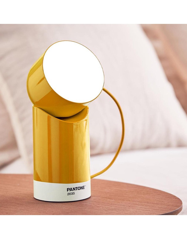 Lexon - Lexon Orbe Portable Led Lamp With Moving Head PANTONE - Yellow