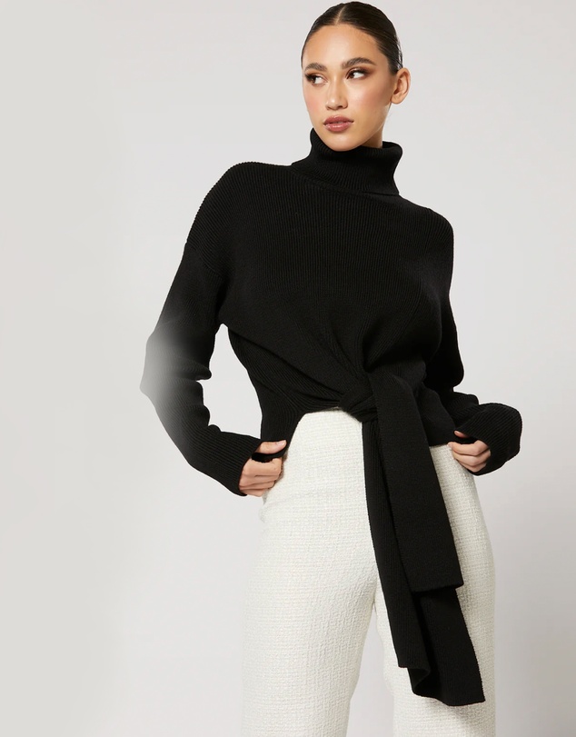 Winona - Mishka Tie Top Black