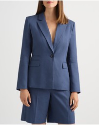 David Lawrence - Chaya Longline Linen Blazer