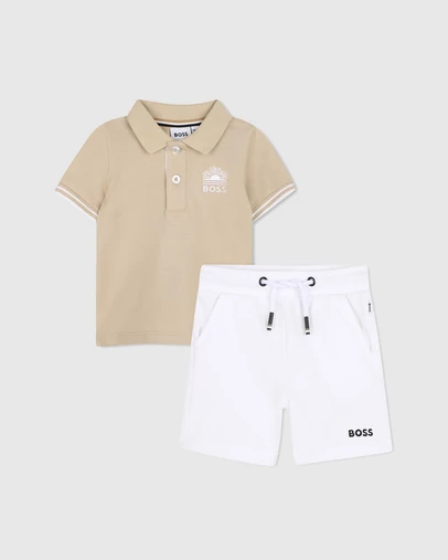 BOSS - Polo And Bermuda Shorts - Kids